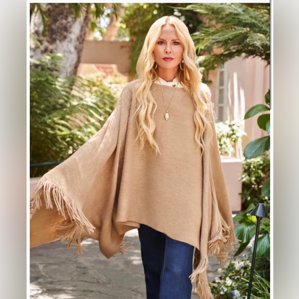 Shiraleah Chicago Luxurious Camel Poncho Created For Curateur